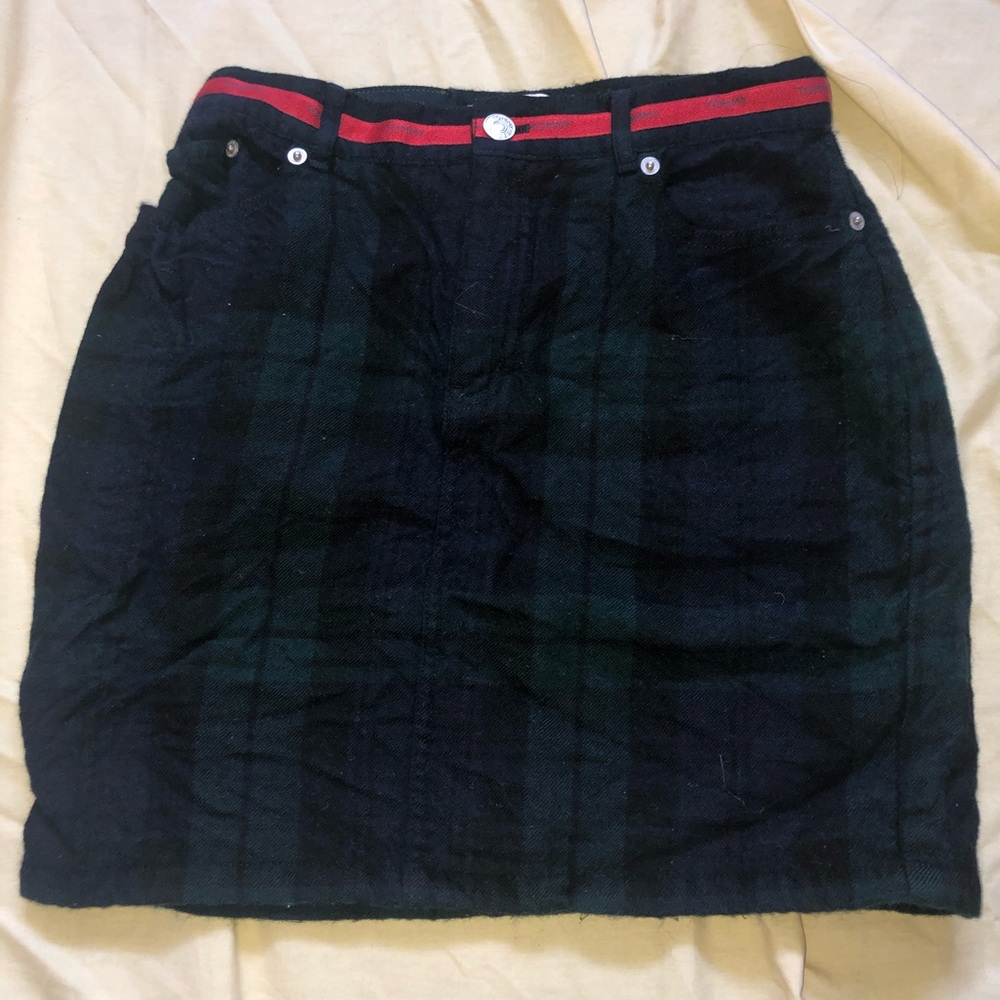 Tommy Hilfiger Plaid Skirt- 100% Wool